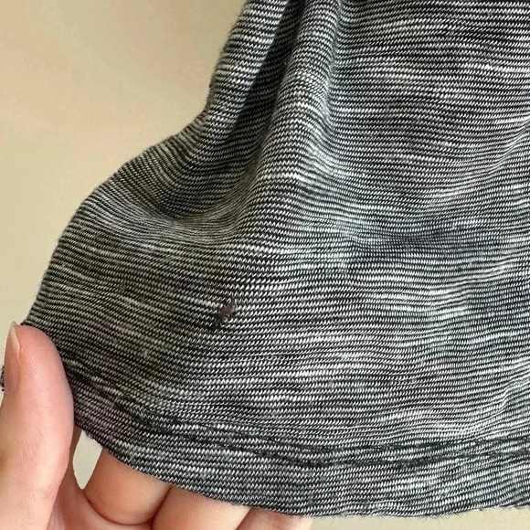 W5 Black and White Marble Striped Tank Top with Aztec Print Shoulders, Size Med - Picture 15 of 15